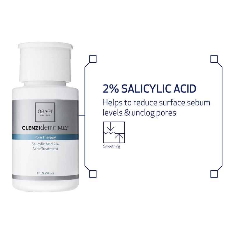 Obagi Medical Obagi CLENZIderm M.D. Pore Therapy Exfoliating BHA Toner - Unclogs Pores with 2% Salicylic Acid Acne Treatment â€“ 5 oz - Image 5