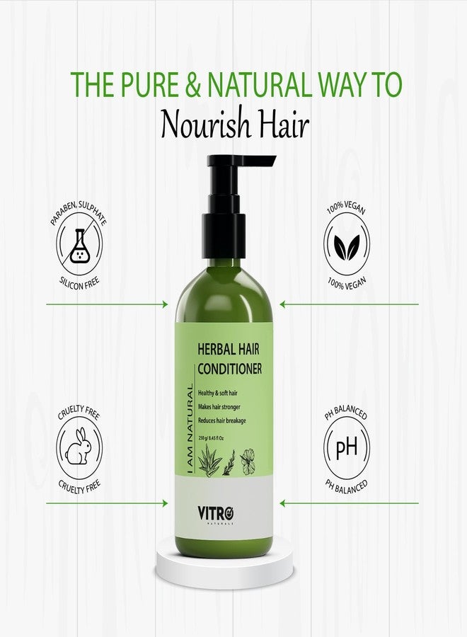 Vitro Herbal Hair Conditioner 250gm | Nourishes and Strengthens Hair, Reduces Breakage | Enriched with Aloe Vera, Hibiscus, Bhringraj, Sesame, Rosemary - Image 5