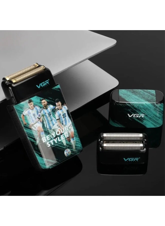 VGR Professional Foil Shaver for Men Grooming V-309 – Stainless Steel Blades Electric Shaver, Rechargeable USB, Waterproof Design, Long Battery Life, Smooth Precise & Irritation-Free Shaving for Daily Use Multicolor - Image 2