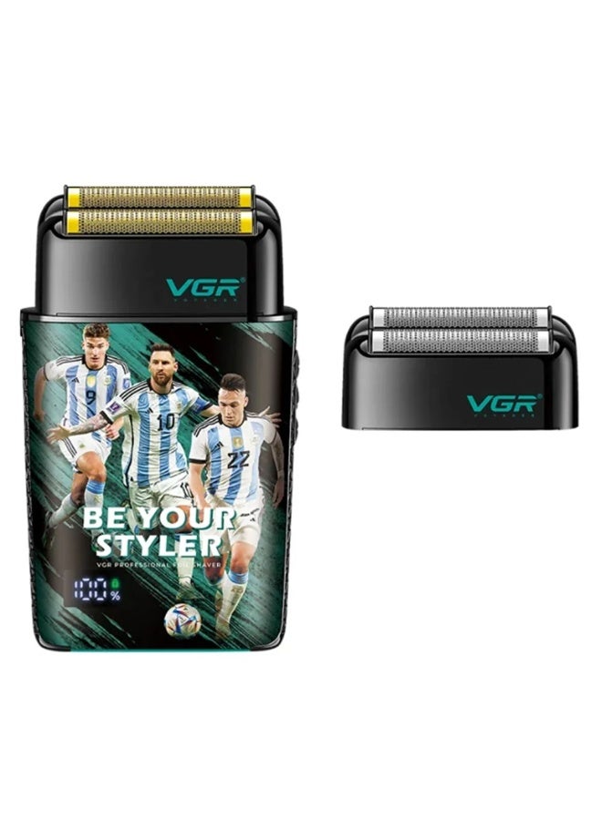VGR Professional Foil Shaver for Men Grooming V-309 – Stainless Steel Blades Electric Shaver, Rechargeable USB, Waterproof Design, Long Battery Life, Smooth Precise & Irritation-Free Shaving for Daily Use Multicolor - Image 1