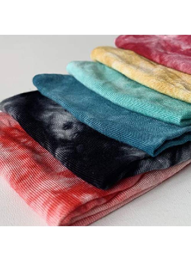 Huachi Women'S Headbands Yoga Workout Exercise Tie Dye Bandeau Headband Sweat Wicking Hair Bands - Image 5