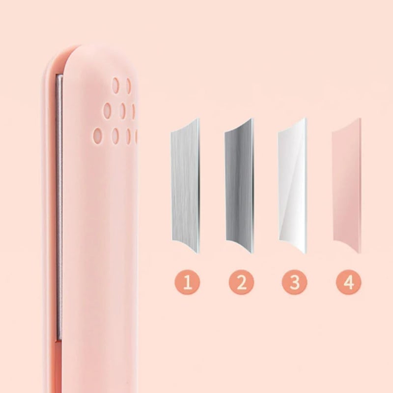 كلاراكو مكواة تجعيد صغيرة مزدوجة الاستخدام، مكواة تجعيد صغيرة مزدوجة الاستخدام، مكواة فرد شعر صغيرة 2 في 1 ومكواة تجعيد، مكواة تجعيد صغيرة للسفر، مكواة تجعيد صغيرة، مكواة فرد شعر صغيرة للشعر القصير (2.0 أرجواني) - Image 5