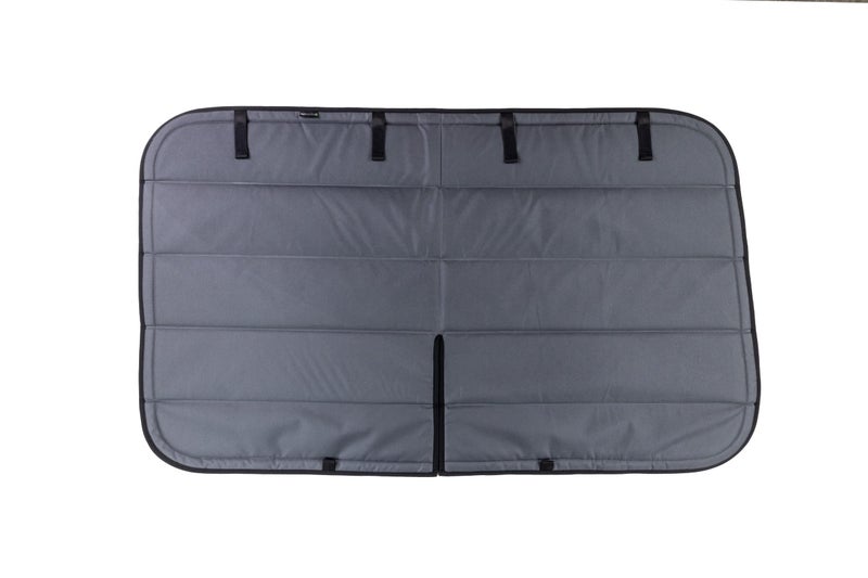 VanEssential Insulated Blackout Crew Window Cover Designed for Ford Transit Van Year 2015 to Current with NO Plastic Trim - Charcoal Gray - Image 1