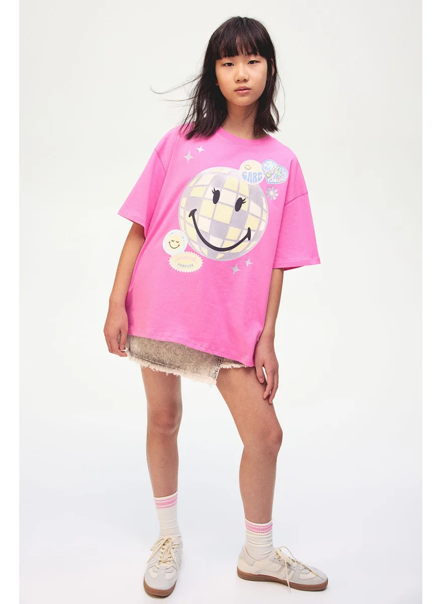 اتش اند ام Printed Cotton T-Shirt