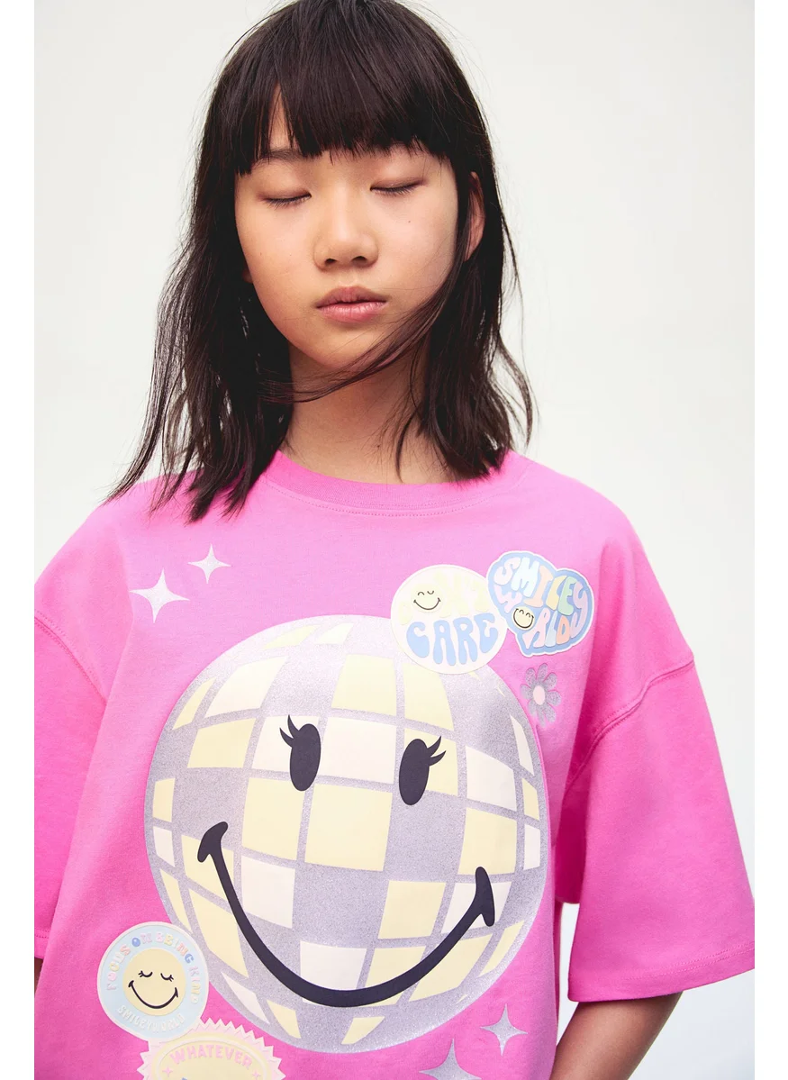 اتش اند ام Printed Cotton T-Shirt