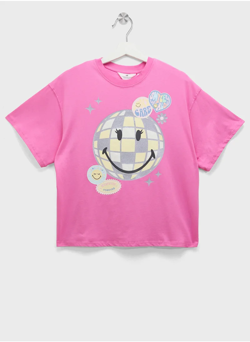اتش اند ام Printed Cotton T-Shirt