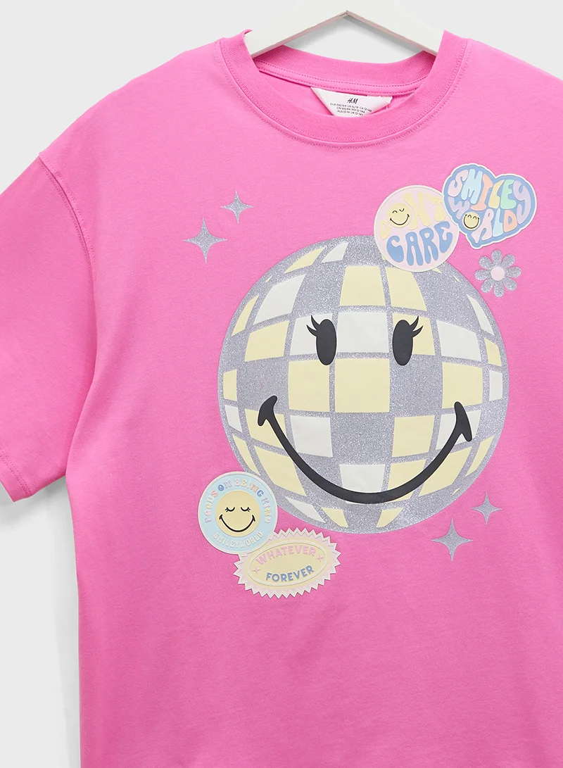 H&M Printed Cotton T-Shirt