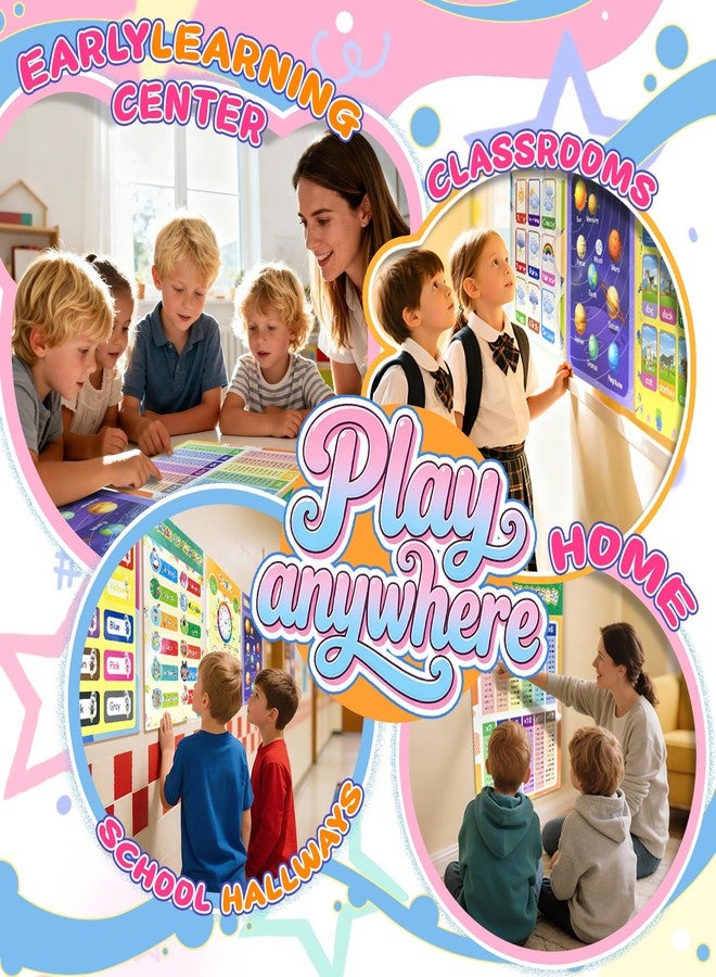 Flamax 16 Packs 16.7 " x 11 " Laminated Learning Posters for Toddlers 1-3, Toddler Educational Poster for Classroom with Glue Dots, Homeschool Toddler Educational Poster, Learning Posters for Toddlers 1-3 - Image 3