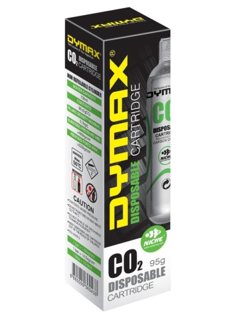 Dymax CO2 Disposable Cylinder 1 x 95g