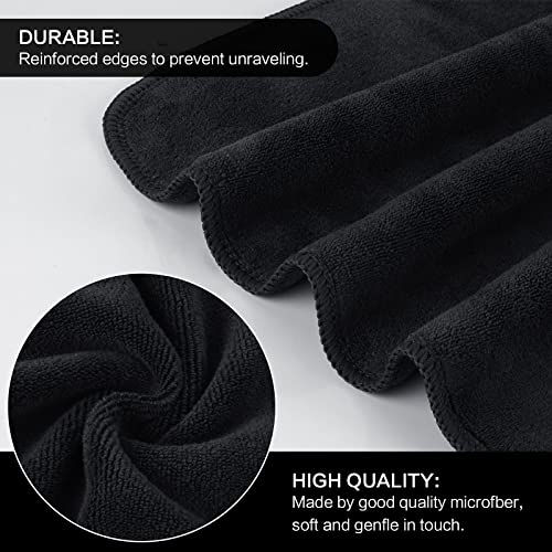 SINLAND Microfiber Facial Cloths Fast Drying Washcloth 12inch x 12inch Absorbent Face Wash Cloth Soft Makeup Remover Cloths - Image 3