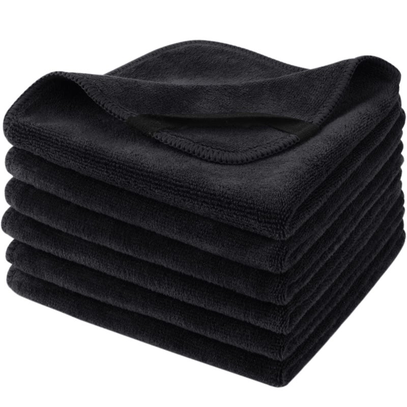 SINLAND Microfiber Facial Cloths Fast Drying Washcloth 12inch x 12inch Absorbent Face Wash Cloth Soft Makeup Remover Cloths - Image 2