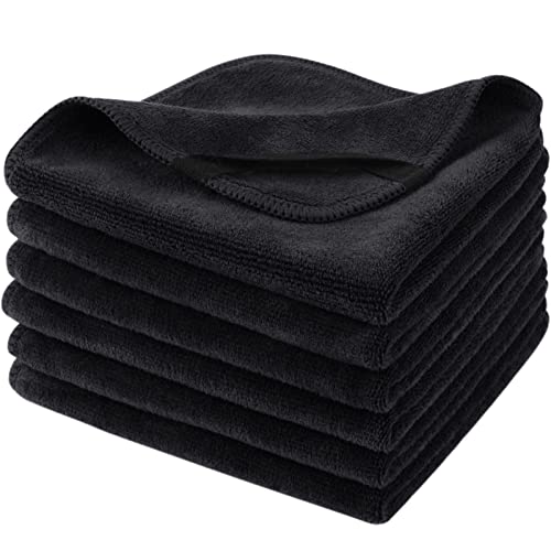 SINLAND Microfiber Facial Cloths Fast Drying Washcloth 12inch x 12inch Absorbent Face Wash Cloth Soft Makeup Remover Cloths - Image 1