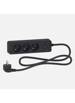 Schneider Unica 3 Way 3 Meter Group Socket Black 
