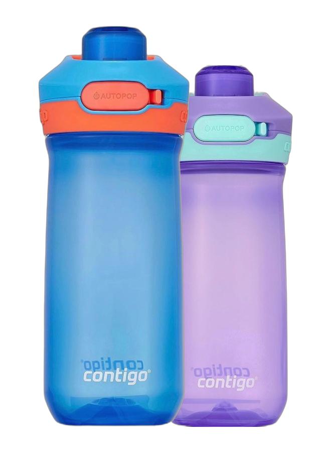 Contigo Kids Water Bottle with Leak-Proof Lid, Dishwasher Safe, Fits Most Cup Holders, 14oz & Contigo Kids Water Bottle with Leak-Proof Lid, Dishwasher Safe, Fits Most Cup Holders, 14oz Bundle - Image 1