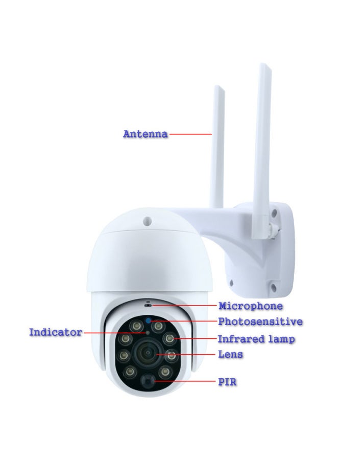 Generic Tuya Tuya Solar Surveillance Camera Outdoor Waterproof 4g Camera Mobile Phone Remote Hd Monitor-Body Color:Wifi Version Tuya Solar Camera + 128g Memory Card  - Image 3
