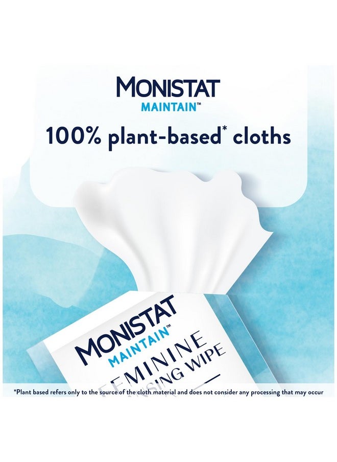 Monistat Monistat Maintain Feminine Wipes with Boric Acid for Feminine Care, Fragrance Free, 12 Ct, 3 Pk  - Image 4