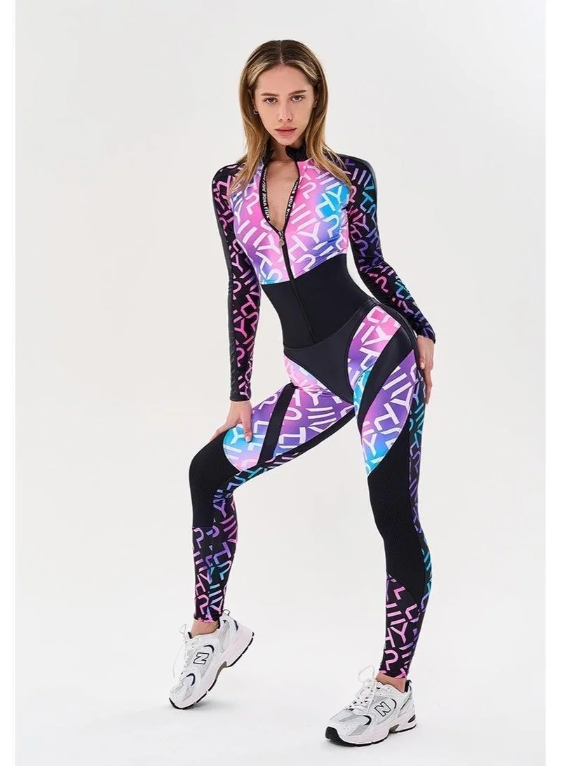 Bona Fide Comebase Hype Comebase Hype Long Sleeve Gym Jumpsuit for Women | Best Price UAE