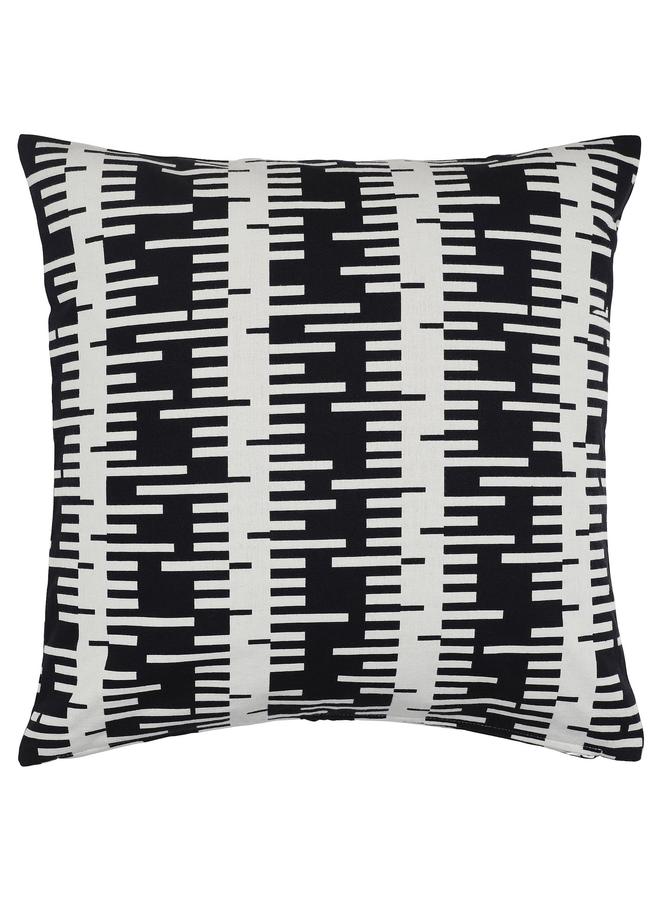 erorex Cushion cover, off-white/black, 50x50 cm - Image 1