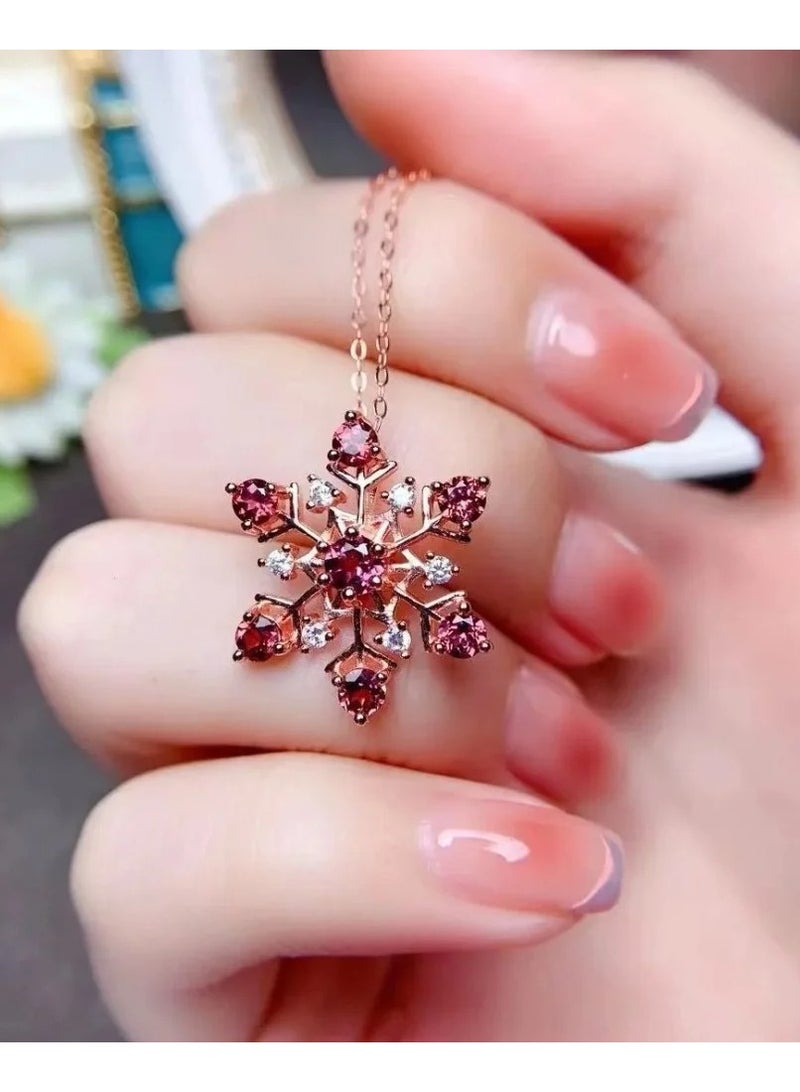 OtherMax 925 silver necklace crowned with a sapphire stone - Image 2