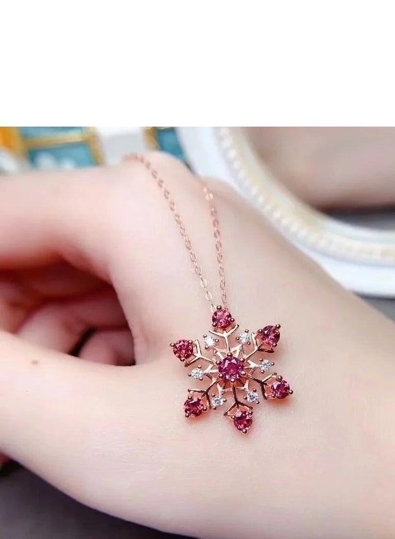 OtherMax 925 silver necklace crowned with a sapphire stone - Image 3