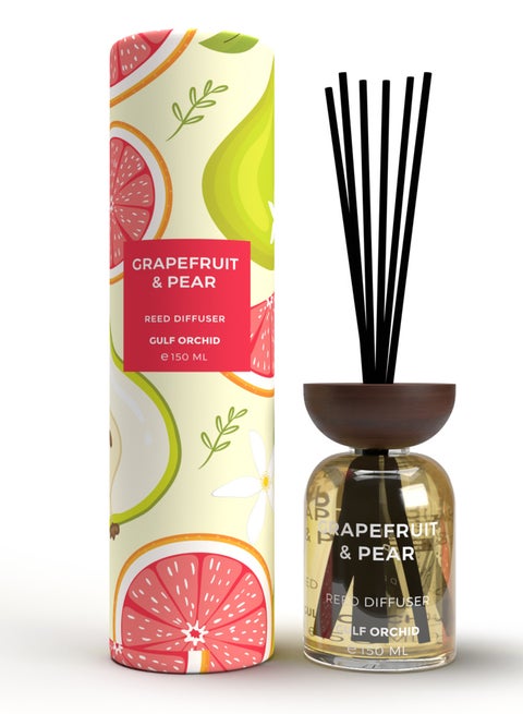 Grapefruit & Pear Aromatherapy Reed Diffuser Air Freshener Fragrance for Home & Office 150ml