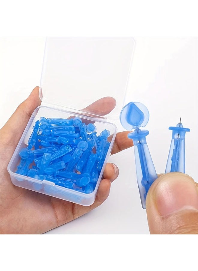 Generic - 50-Piece Disposable Blackhead and Blemish Remover Tools for Acne, Whitehead, Comedone Removal,Pimple Popper Set for Salon and Home Use - Image 1