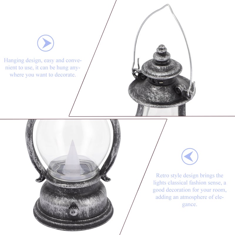 2pcs Handheld Lamp Decor Retro Lamp Multipurpose Decorative Candle Lamp - Image 5