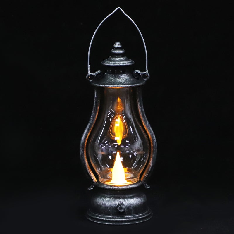 2pcs Handheld Lamp Decor Retro Lamp Multipurpose Decorative Candle Lamp - Image 1