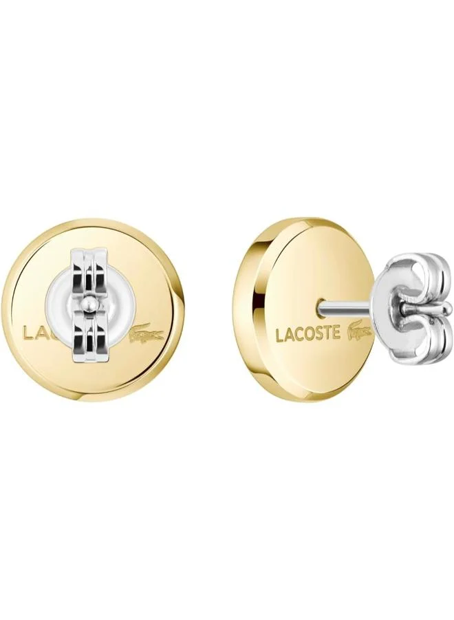LACOSTE  ARTHOR Collection Stud Earrings Enamel Lacoste Crocodile for Men | Best Price UAE