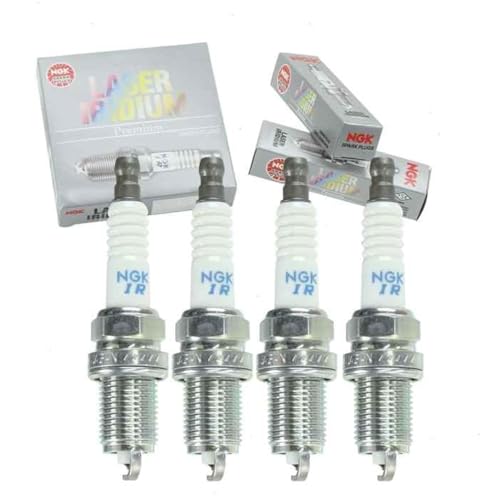 Sixity Auto 4 pc NGK Laser Iridium Spark Plugs compatible with Toyota Corolla 1.8L 2.4L L4 2000-2012 - Image 1