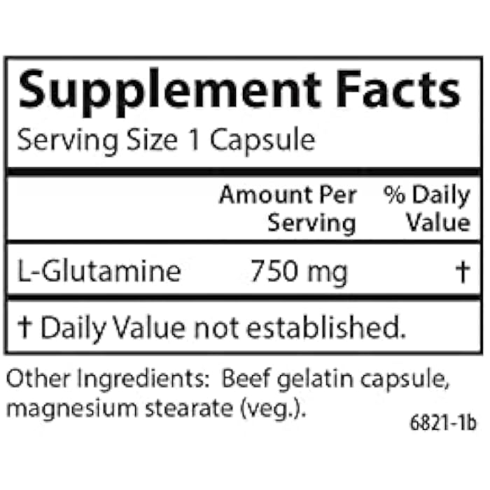 Carlson - L-Glutamine, Free-Form Amino Acid, 750 mg, Muscle Tissue Production, 90 Capsules - Image 4