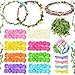 Syhood Rose Style Crowns Making Kit 168 Pcs Parts Make Your Own Flower Crown Wreath Headbands and Bracelets Craft Kit Hair Accessories Handmade DIY Floral Crown Garland Kit Presents for Party - Image 2
