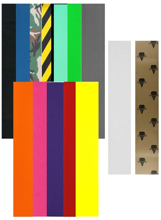 Black Diamond Old School Skateboard Griptape 10" x 34" Grip Tape (10" x 34" Green, Without Application Kit) - Image 1