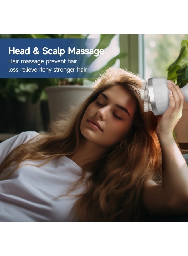 Electric Scalp Massager – Rechargeable Waterproof Head Massager with Kneading Nodes, Multi-Mode Relaxation, Hair Growth & Stress Relief for Men & Women - Image 3