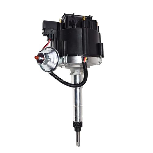 A-Team Performance HEI Complete Distributor 65K Coil Straight 6 41-62 194, 216, 235, 68-87 Compatible with Early Chevrolet Land Cruiser FJ40 FJ60 2F 3F One Wire Installation Black Cap - Image 2