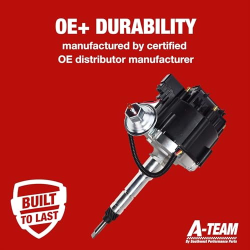 A-Team Performance HEI Complete Distributor 65K Coil Straight 6 41-62 194, 216, 235, 68-87 Compatible with Early Chevrolet Land Cruiser FJ40 FJ60 2F 3F One Wire Installation Black Cap - Image 5