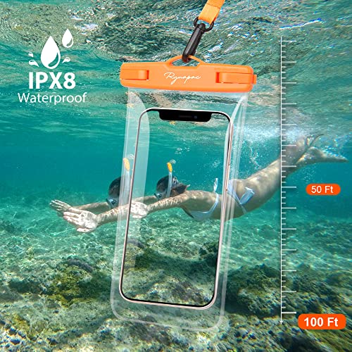 Rynapac Waterproof Phone Pouch Bag - 7.5in Water Proof Cell Phone Case for Beach Travel, IPX8 Dry Bag with Lanyard for iPhone 17 16 15 Pro Max Galaxy S25 S24 Ultra, Cruise Ship Essentials 2025 - Image 3