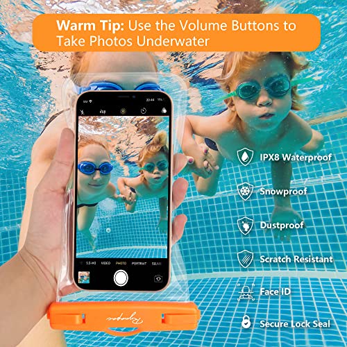 Rynapac Waterproof Phone Pouch Bag - 7.5in Water Proof Cell Phone Case for Beach Travel, IPX8 Dry Bag with Lanyard for iPhone 17 16 15 Pro Max Galaxy S25 S24 Ultra, Cruise Ship Essentials 2025 - Image 2