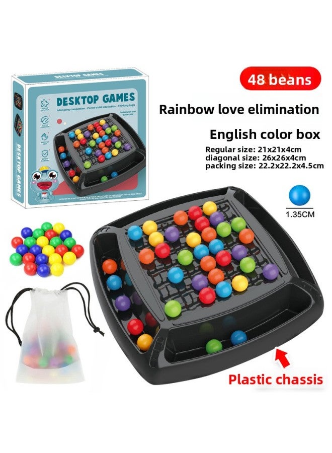 Desktop Puzzle Toy Game Parent-Child Interaction Happy Love Elimination Rainbow Puzzle Focus Battle Chess Pieces