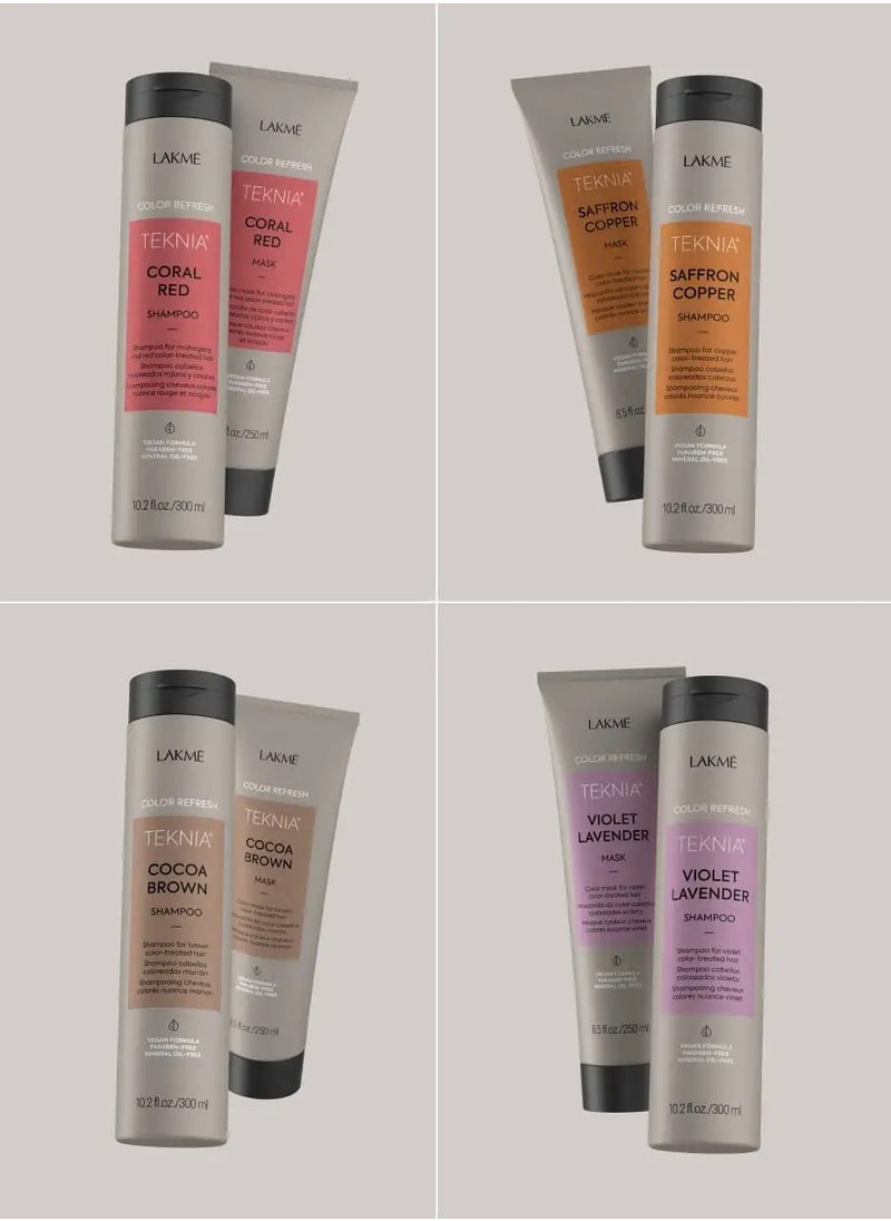 LAKME - Lakme Teknia Color Refresh Coral Red Shampoo 300ml - Image 1