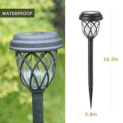 EXCMARK 10 Pack Solar Lights Outdoor Garden Pathway Solar Powered Yard Lights for Walkway Sidewalk Driveway. - Image 2