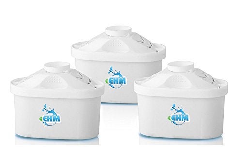EHM SureFlow Alkaline Water Pitcher Replacement Cartridge  Healthy Drinking Water PH 8595 6Stage Filtration  Hydration System