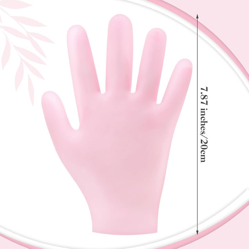 Generic Spa Gel Hydrating Gloves with Aloe Vera AntiSlip Design for Dry Hands Calluses Cracked Heels and Softening Rough Skin Reusable Hand Care Gloves  - Image 2
