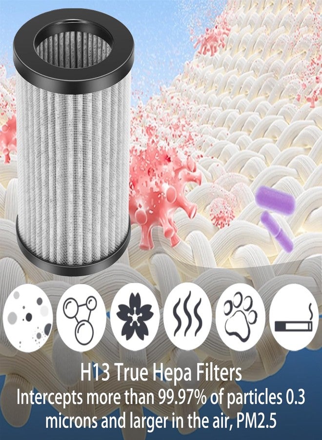 HOMFILBIT PureZone Mini Portable Replacement Filter for Pure Enrichment PureZon Mini Portable Air Purifier (PEPERSAP), 2-in-1, H13 True HEPA with Carbon Activated Pre-filter, Model # PEAIRFIL, 4 Pack - Image 4