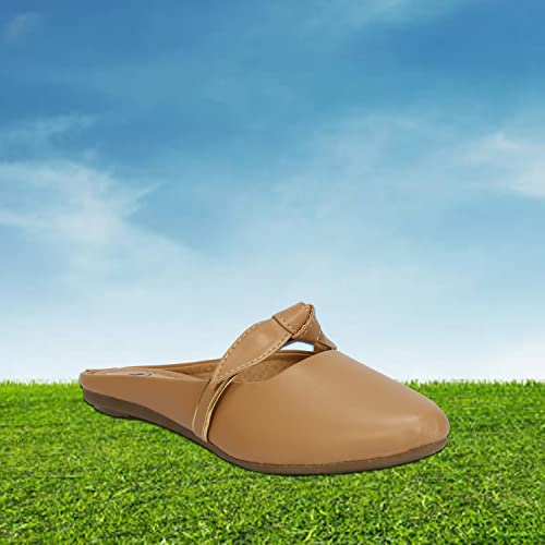 Denill Comfortable, Stylish Bellies for Women and Girls UK- 8 Beige - Image 3
