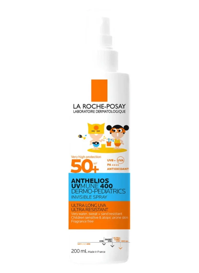 لاروش بوزيه لا روش بوزيه أنثيليوس ديرمو بيدياتريكس +SPF50 واقي شمس للأطفال بخاخ غير مرئي 200مل