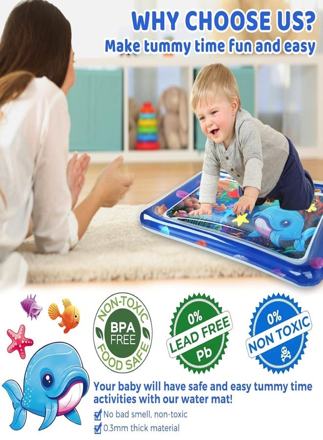 HVG TRADERS Baby Water Mat Gifts Baby Toys, 25 * 15 CM Inflatable Baby Easter Basket Stuffers Tummy Time Play Mat Developmental Toy Easter Gifts for 3-12 Months Girls Boys - Image 4