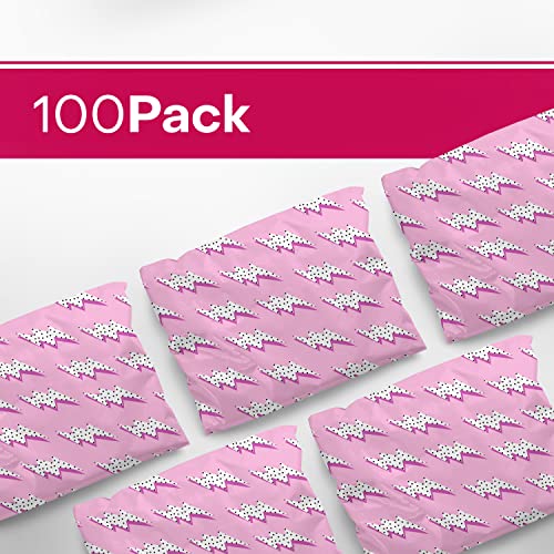 Package Mint 6x9 Poly Mailers – Lightning Bolt – Waterproof, Tear-Resistant Shipping Bags with Adhesive Seal – 100 Pack – Package Mint - Image 2