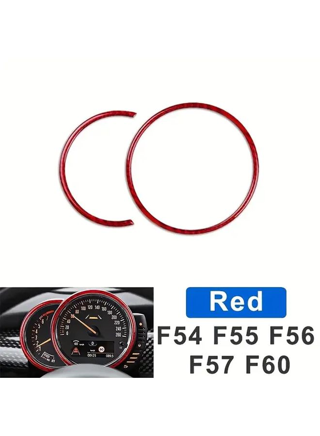 Red Carbon Fiber Dashboard Panel Cover Trim For MINI Cooper Interior Upgrade Accessories - Image 2
