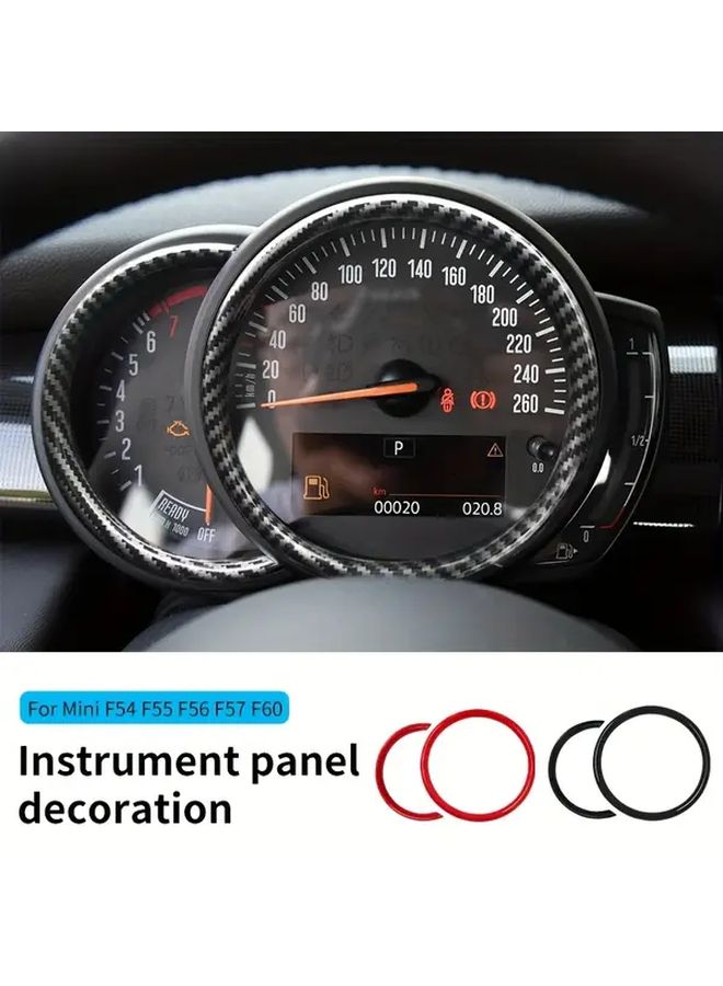 Red Carbon Fiber Dashboard Panel Cover Trim For MINI Cooper Interior Upgrade Accessories - Image 5
